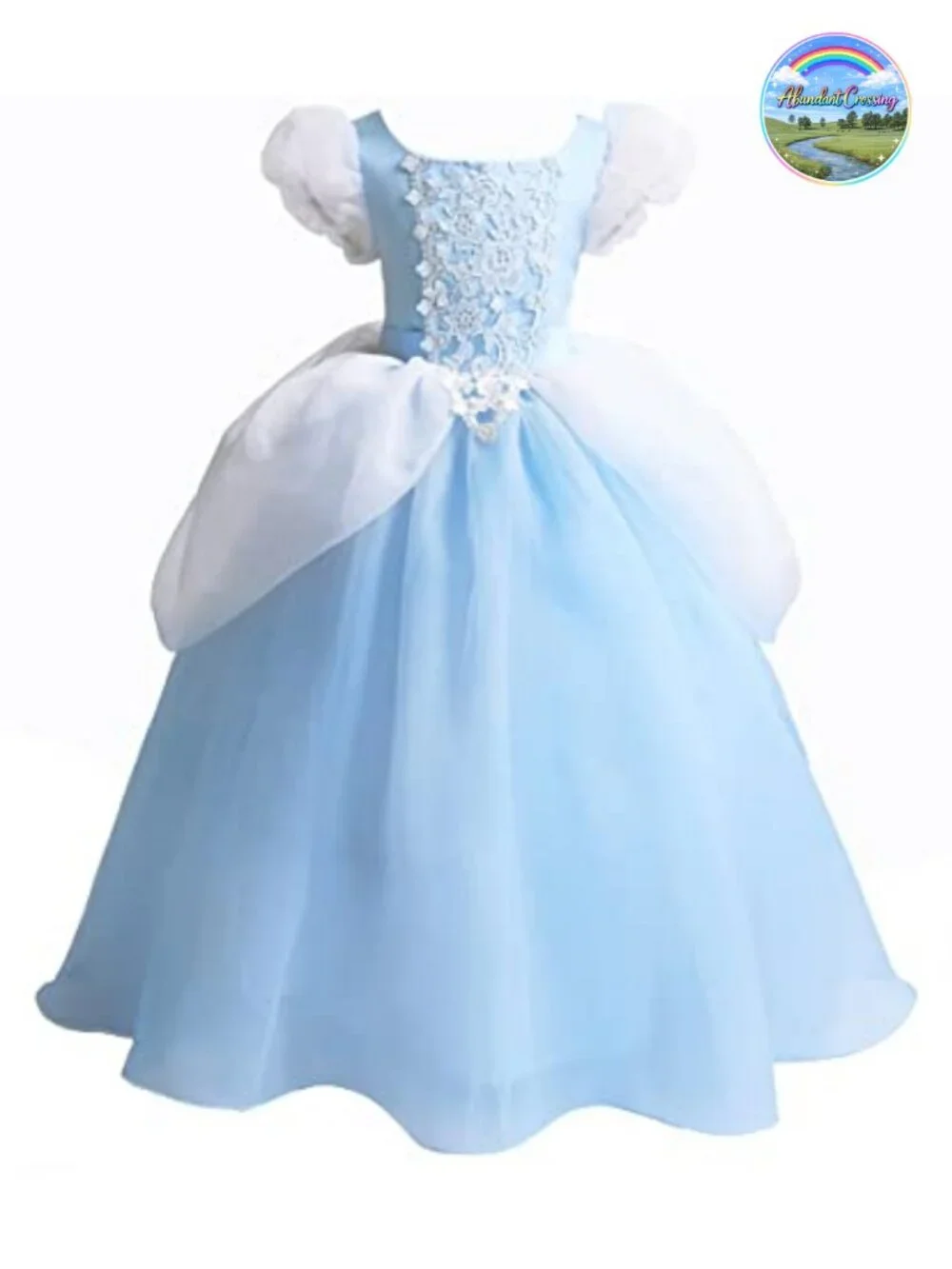 Girls Cinderella Princess Ball Gown Costume Dress Up Party